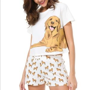 SOLD—Golden Retriever PJ Lounge set